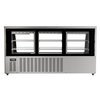 Koolmore 82" Deli Case and Meat Display Stainless-Steel Refrigerator, Multi-Tiered Shelves, Curved Glass Front RD32C-SS